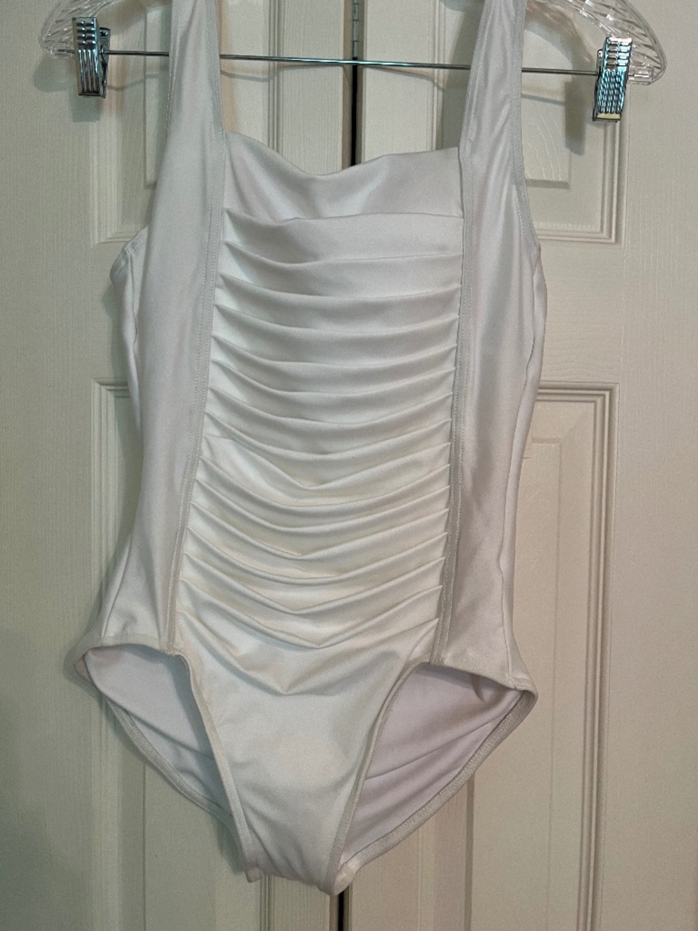 Boston Proper beautiful white one piece swimsuit - Picture 1 of 7